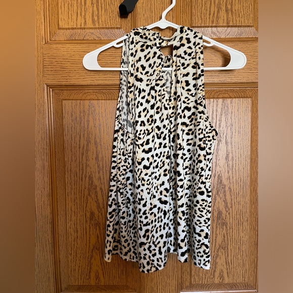 Banana Republic tie cheetah blouse - Picture 2 of 5